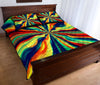 Hippie Painting Quilt Bed Set - Love Quilt Bedding Set