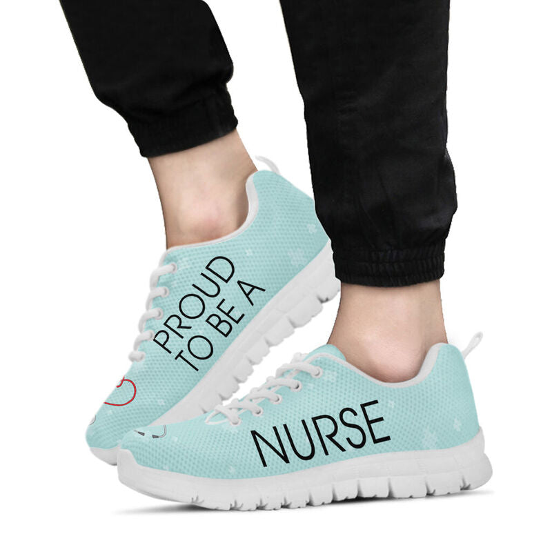 Nurse Proud Sneakers, Running Shoes, Shoes For Women, Shoes For Men, Custom Shoes, L- Love Sneakers
