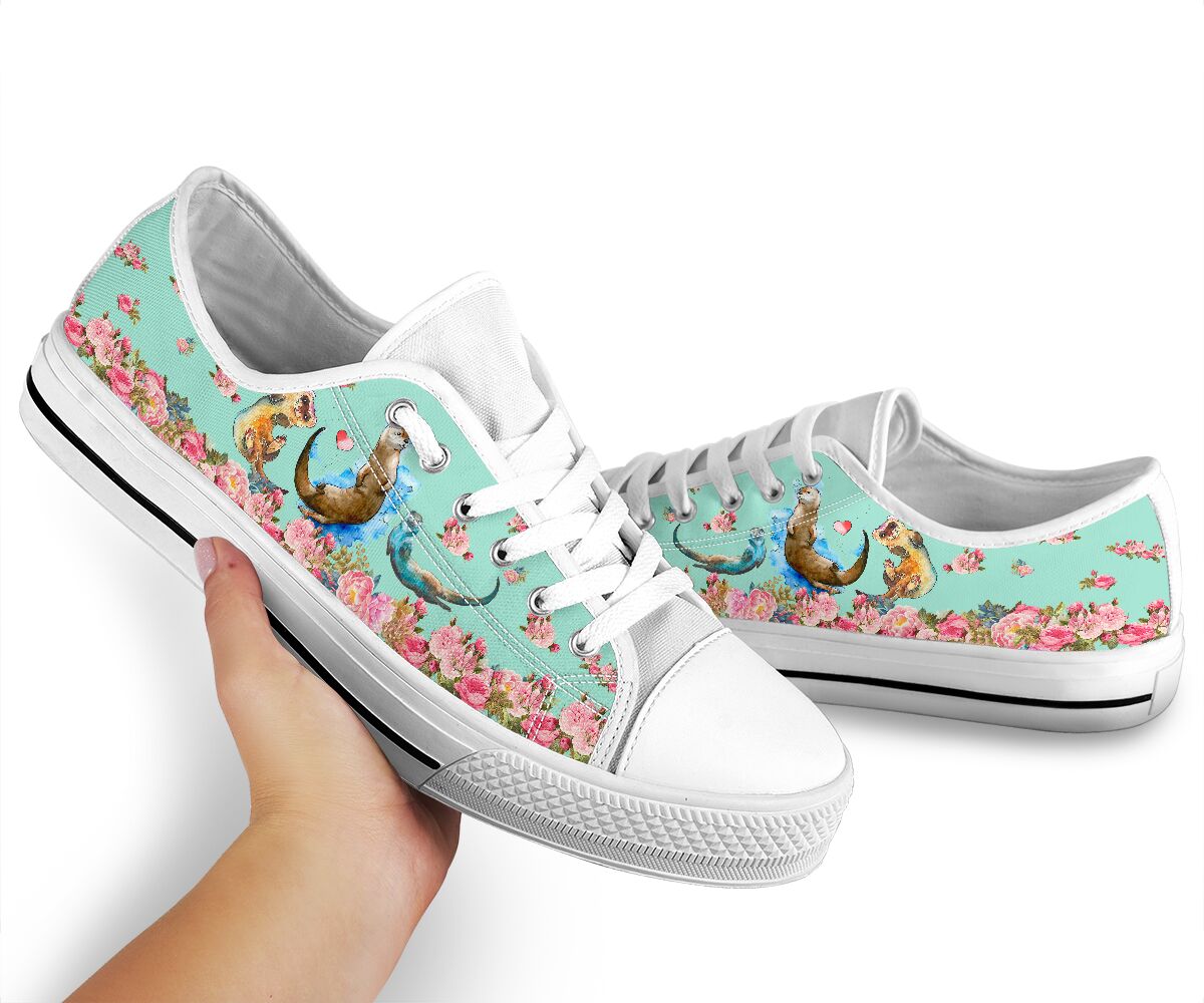 Ferret - Flowers - Low Top Shoe - Love Love Top Shoes