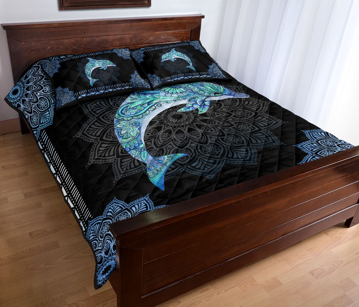 Dolphin Quilt Bed Set 12 - Love Quilt Bedding Set