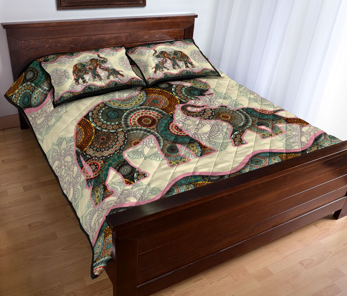 Elephant - Quilt Bed Set  - Love Quilt Bedding Set