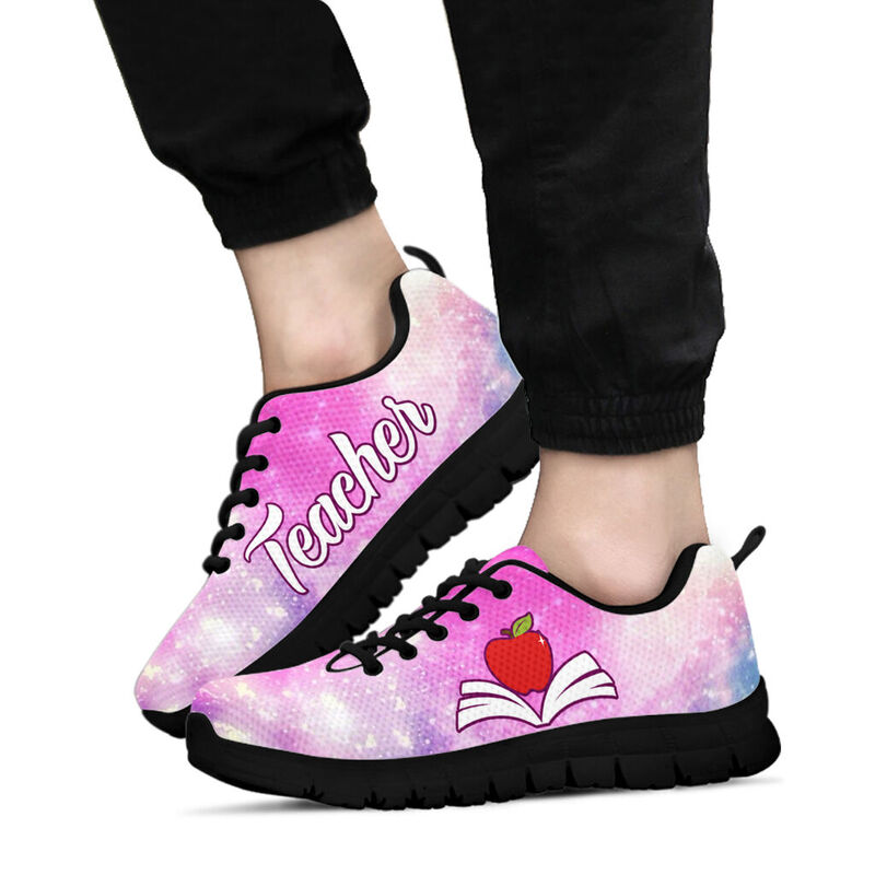 Teacher- Galaxy Bright Colors Kd Sneakers, Running Shoes, Shoes For Women, Shoes For Men, Cu- Love Sneakers