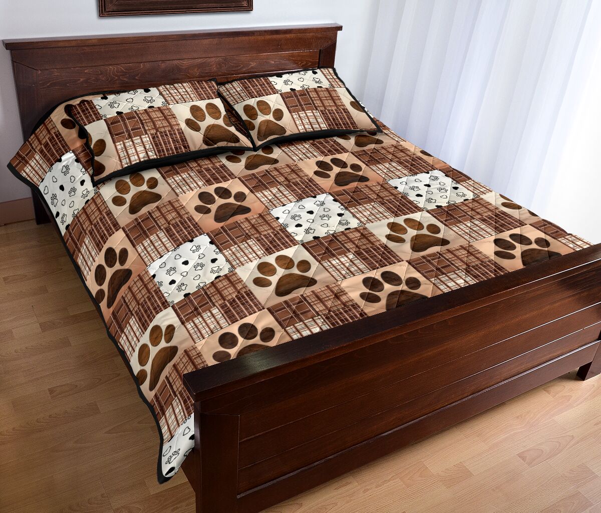Dog Paw Vintage Caro - Quilt Bed Set - Nnd - Love Quilt Bedding Set