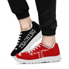 Teaching In My Jam Red Black Shoes Sneakers, Runni- Love Sneakers