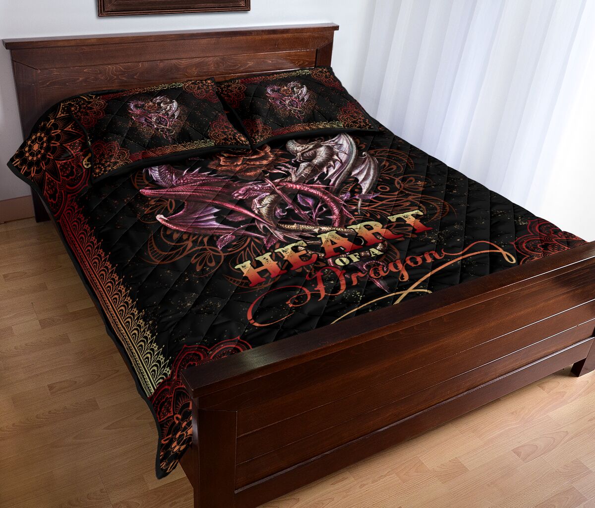 Soul Of A Witch Mandala Style Quilt Bed Set - Love Quilt Bedding Set