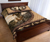 Dinosaurs Leather Heart Style Quilt Bed Set - Love Quilt Bedding Set