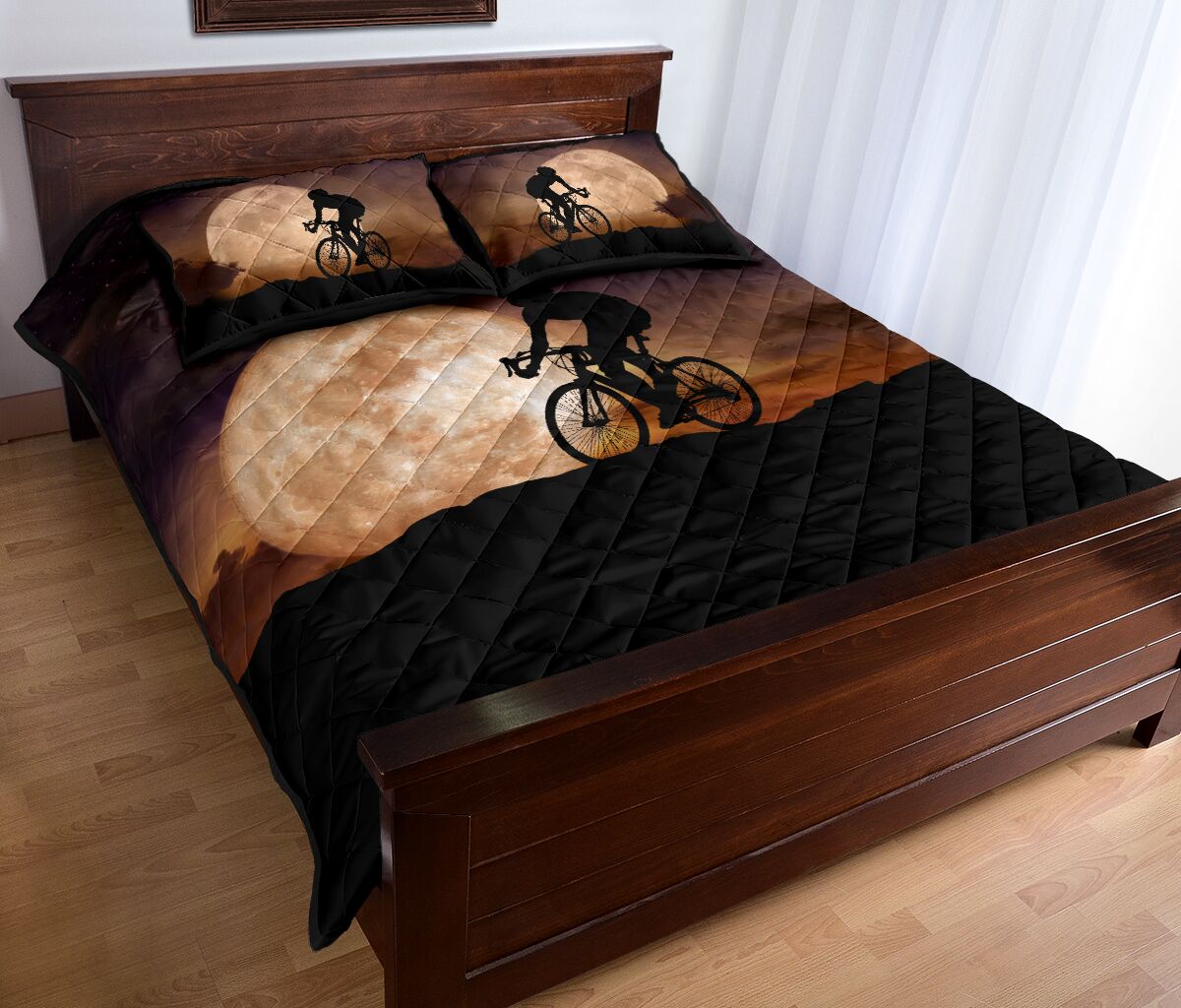 Cycling With Moon - Bed Set - Love Quilt Bedding Set