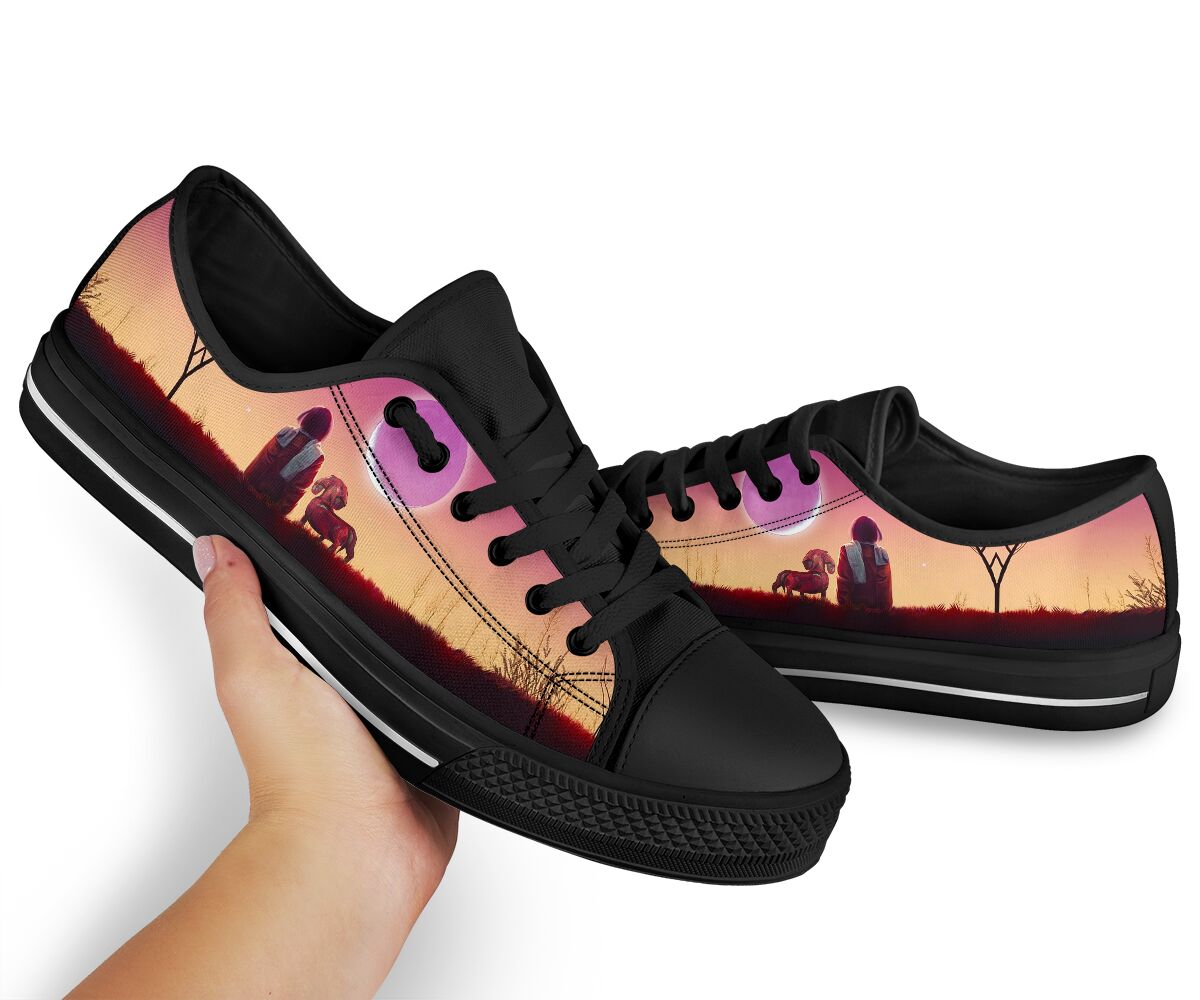 Dachshund Sunset - Low Top Shoe - Love Love Top Shoes