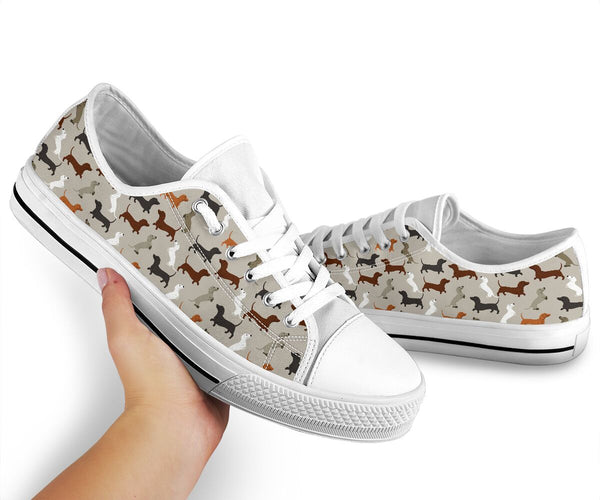 Dachshund Low Top Shoes - Love Low Top Shoes