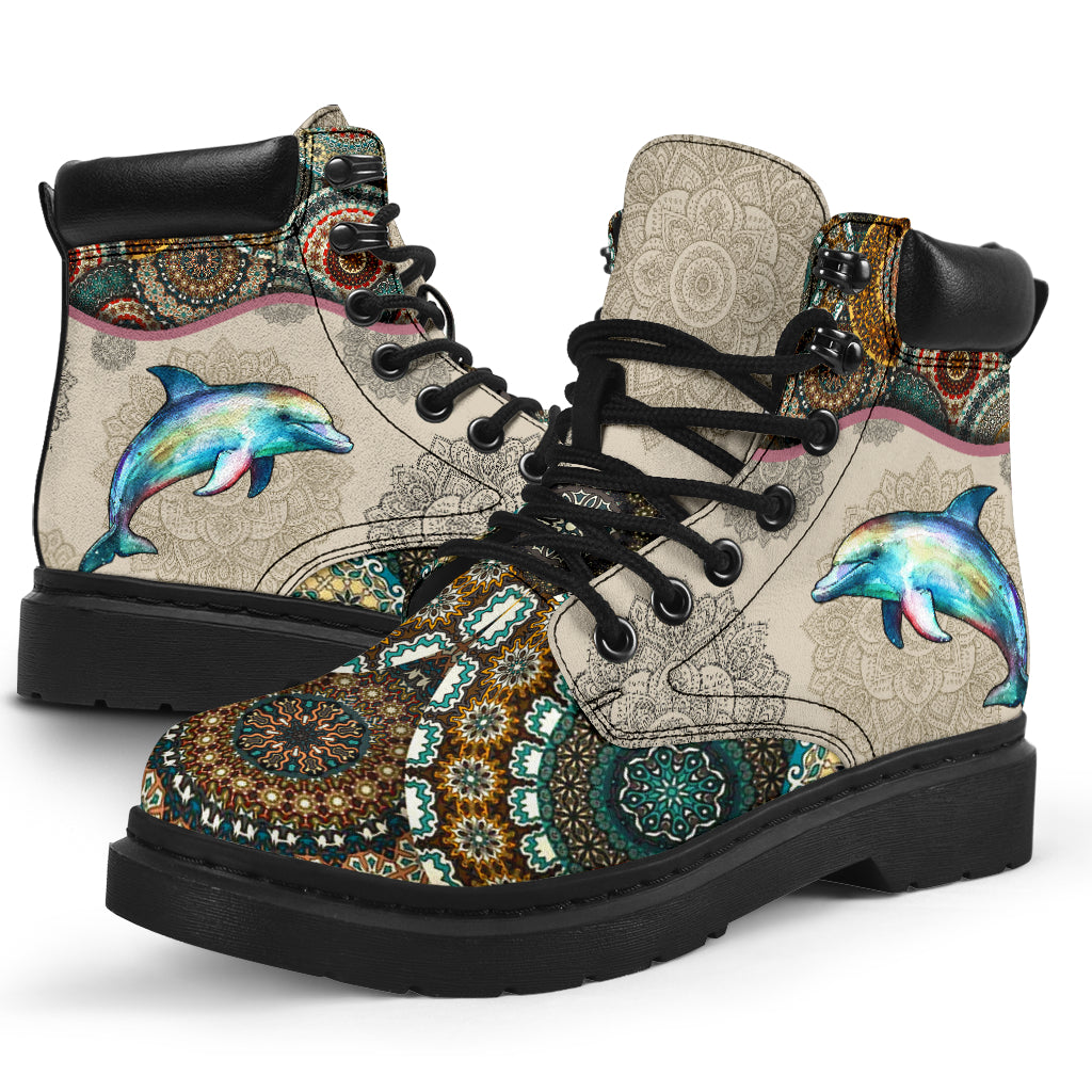 Dolphin - Vintage Mandala Asboot Sky 2 - Love All Season Boots
