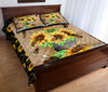 Bee Sunflower Quilt Bed Set - Love Quilt Bedding Set