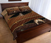 Giraffe Zipper Leather Quilt Bed Set - Love Quilt Bedding Set