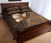 Butterfly Animal Leather Quilt Bed Set - Love Quilt Bedding Set