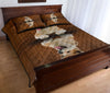 Akita Dog Shadow Style Quilt Bed Set - Love Quilt Bedding Set