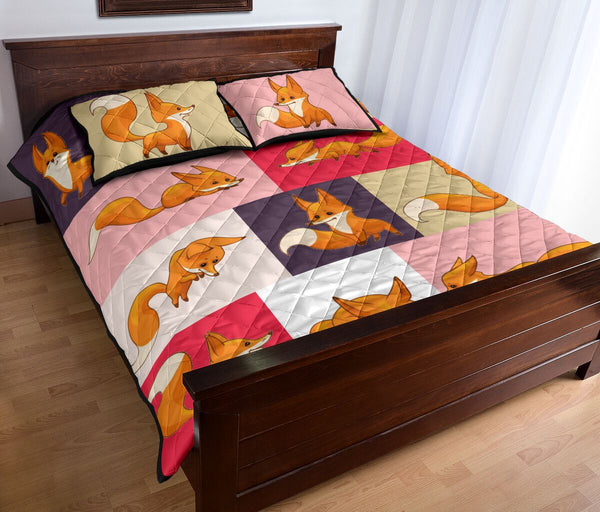 Fox Quilt Bed Set 24 - Love Quilt Bedding Set