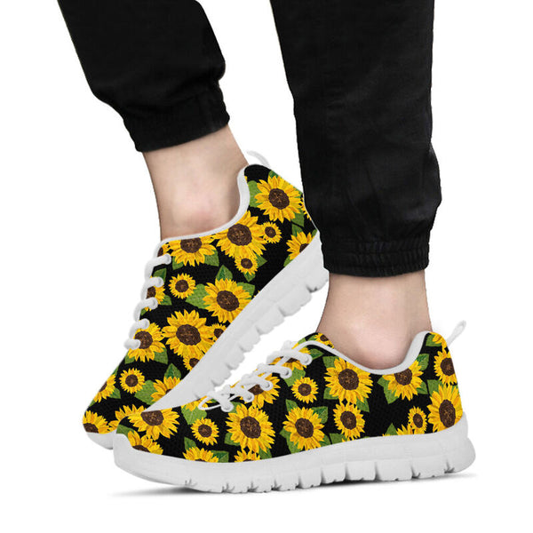 Sunflower Shoes- Black Kd Sneakers, Runni- Love Sneakers