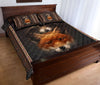 Fox Raccoon Quilt Bed Set 55 - Love Quilt Bedding Set