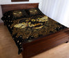 Bee Mandala Gold Art Style Quilt Bed Set - Love Quilt Bedding Set