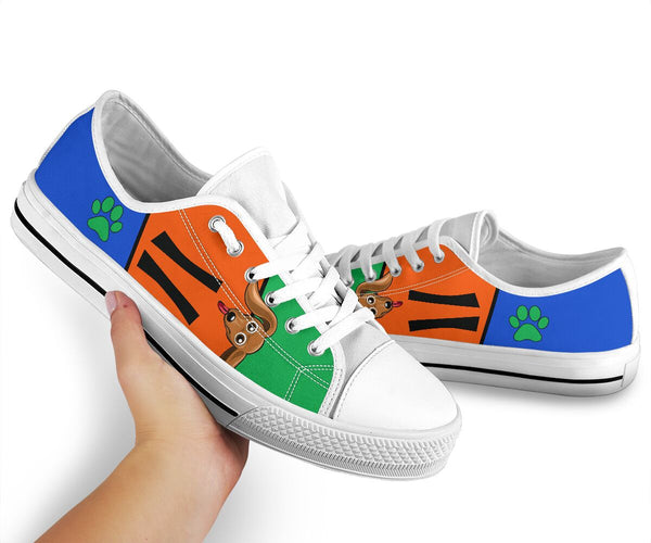 Dachshund Funny Color - Low Top - Da Shoe - Love Love Top Shoes