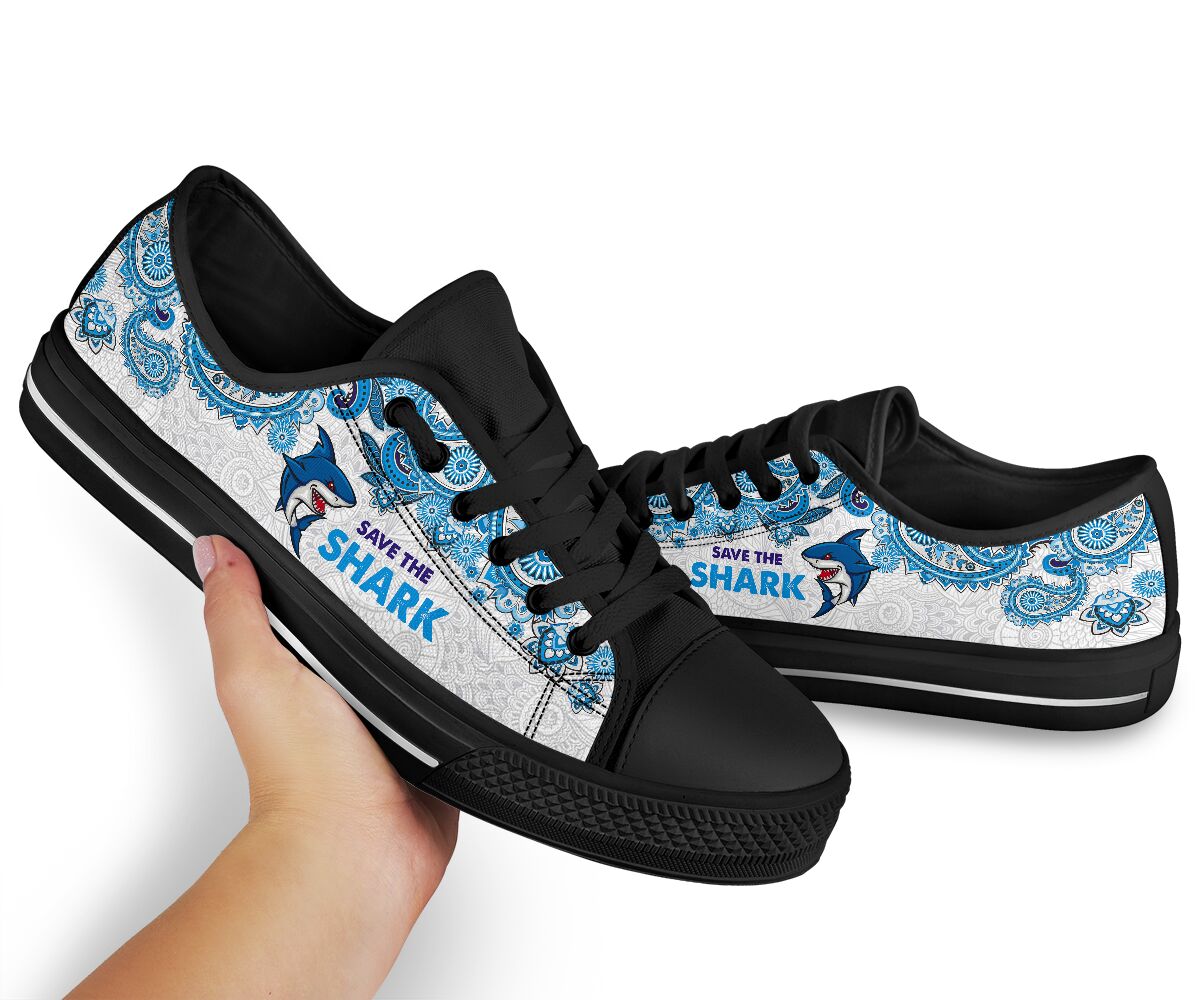 Save The Shark - Shark Low Top Shoe - Love Love Top Shoes