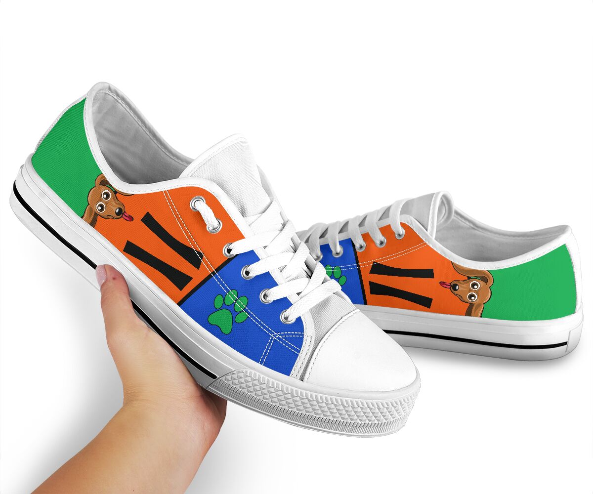 Dachshund Funny Color - Low Top - Nnd Shoe - Love Love Top Shoes