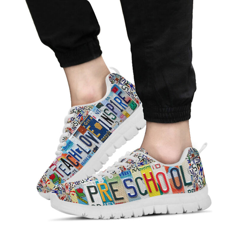 Preschool License Plates Sneakers, Running Shoes, Shoes For Women, Shoes For Men, Custom Sh- Love Sneakers