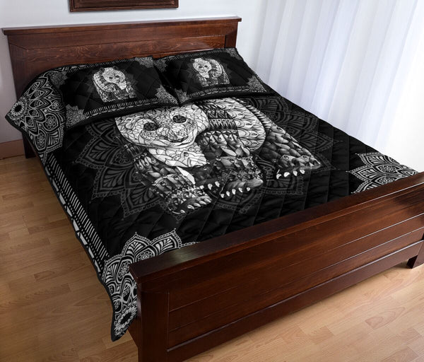 Panda Quilt Bed Set 25 - Love Quilt Bedding Set