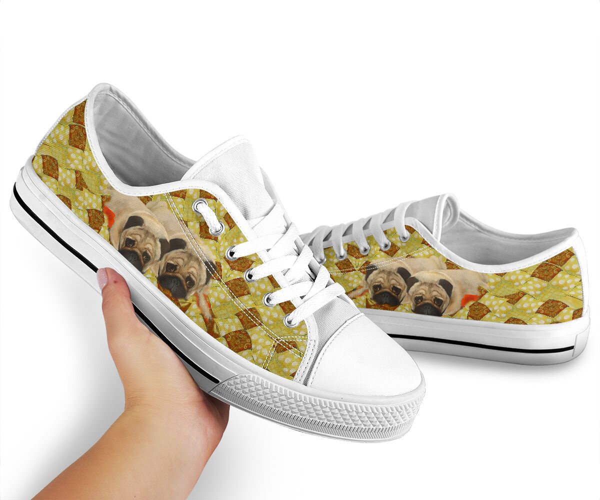 Pug Couple - Low TopShoe - Love Love Top Shoes