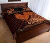 Chicken Farm Carving Leather Skin Style Quilt Bed Set - Love Quilt Bedding Set