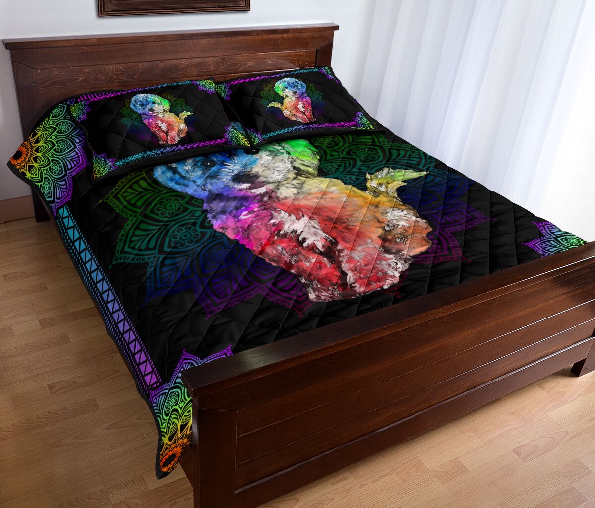 Quilt Bed Set - Poodle 34 - Love Quilt Bedding Set