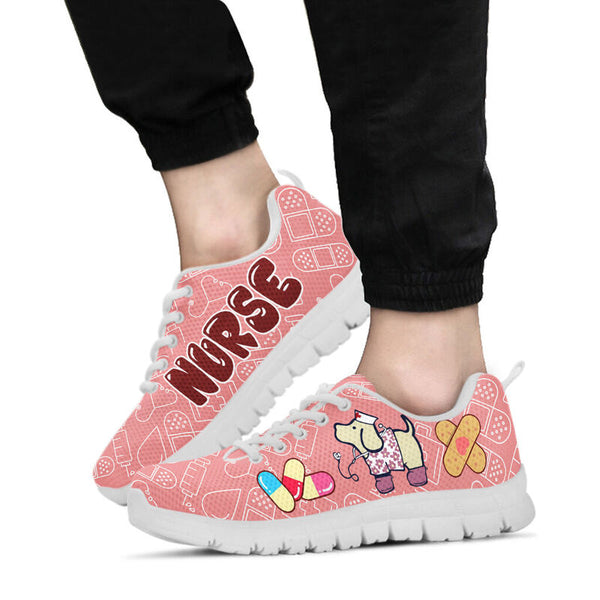 Nurse Pyppie Shoes Sneakers, Running Shoes, Shoes For Women, Shoes For Men, Custom Shoes, L- Love Sneakers