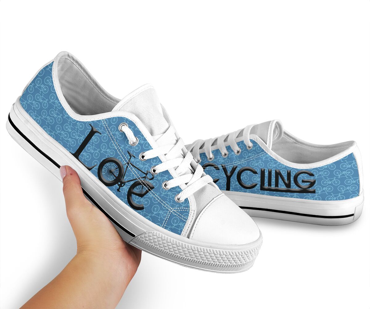 Cycling Love - Low Top Shoe - Love Love Top Shoes