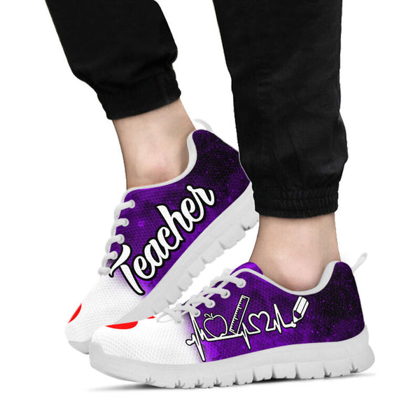 Teacher Pwr Sneakers, Running Shoes, Shoes For Women, Shoes For Men, Custom Shoes, L- Love Sneakers