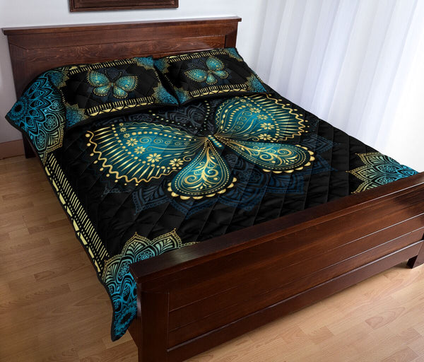 Butterfly Quilt Bed Set - Butterfly Lovers 20 - Love Quilt Bedding Set