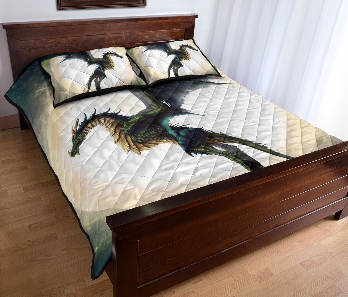 Dragon Moon Quilt Bed Set - Love Quilt Bedding Set