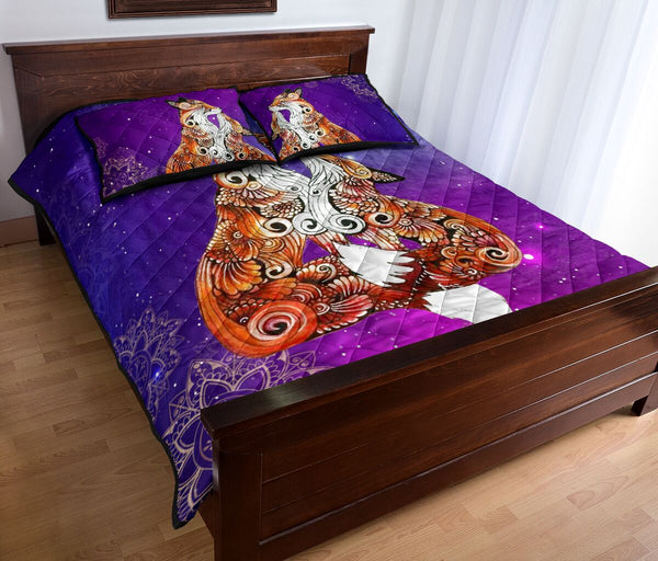 Fox Quilt Bed Set 15 - Love Quilt Bedding Set