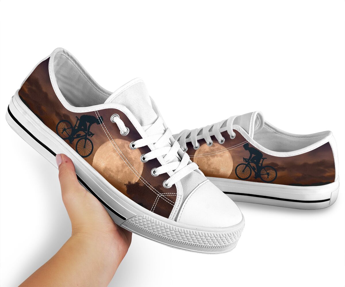 Cycling Moon - Low Top Shoe - Love Love Top Shoes