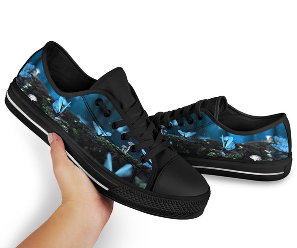 Butterfly Background Low Top Shoe Shoes