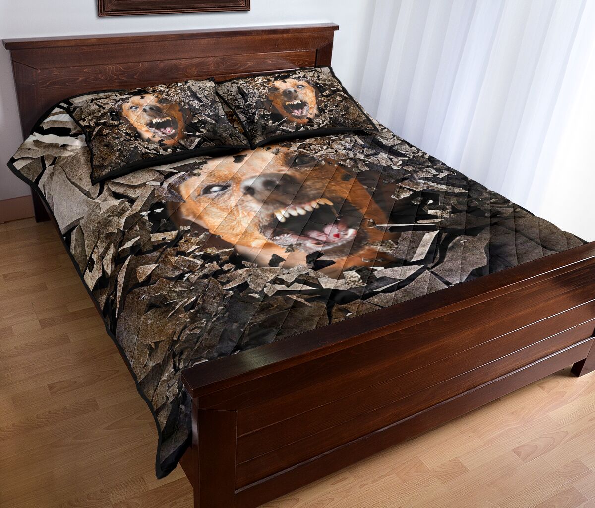 Dachshund Angry - Bed Set- Love Quilt Bedding Set