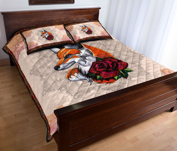 Fox Quilt Bed Set 38 - Love Quilt Bedding Set