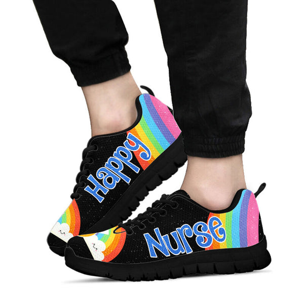 Nurse Happy Black Kd Sneakers, Running Shoes, Shoes For Women, Shoes For Men, Custom Shoes,- Love Sneakers
