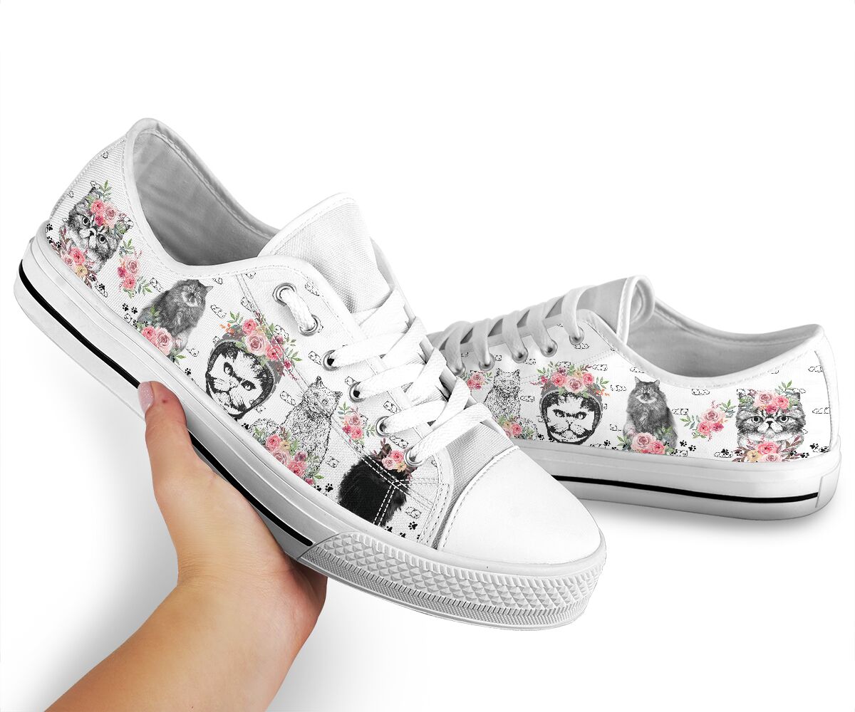 Low Top - Persian Cat Shoe - Love Love Top Shoes