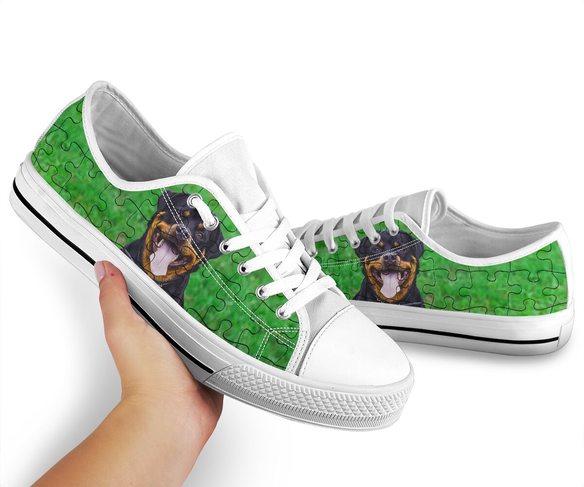 Rottweiler Puzzle - Low Top Shoe - Love Love Top Shoes