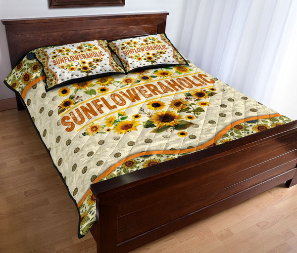 Hippie - Sunflower - Quilt Bed Set 57 - Love Quilt Bedding Set