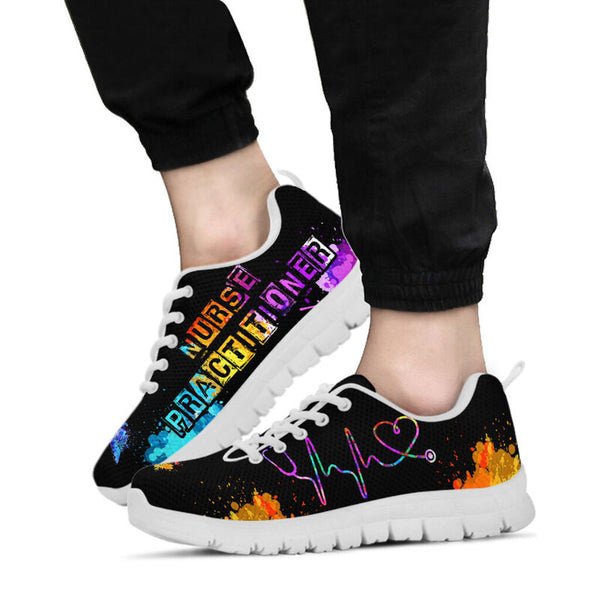 Nurse Practitoner Art Hb Kd Sneakers, Running Shoes, Shoes For Women, Shoes For Men, Custom - Love Sneakers