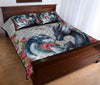 Dragon Wood And Rose Quilt Bed Set - Love Quilt Bedding Set