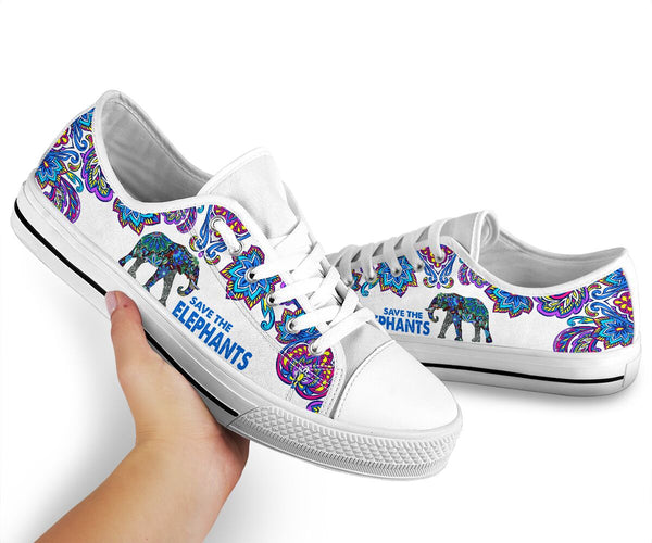 Save The Elephants Low Top Shoes