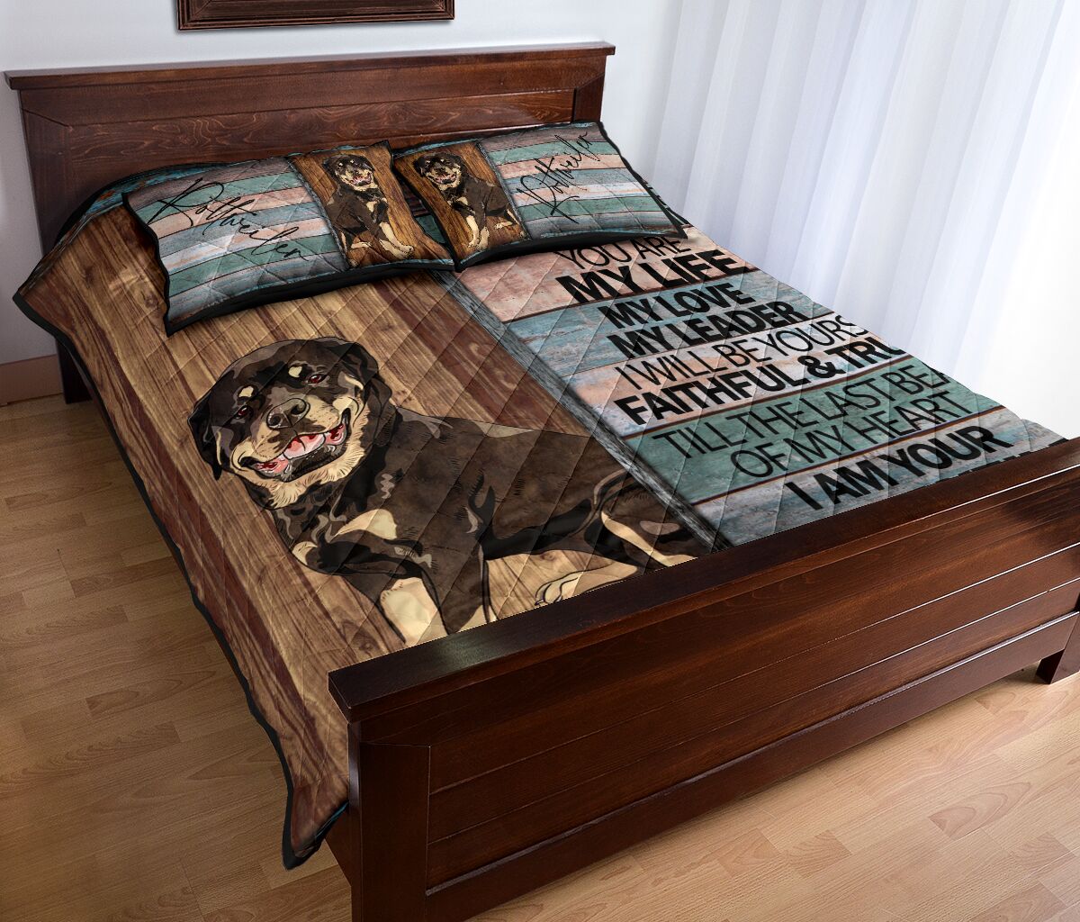 Rottweiler Your Friend - Bed Set - Love Quilt Bedding Set