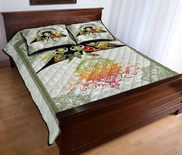 Quilt Bed Set - Turtle - Live Love Laugh 64 - Love Quilt Bedding Set