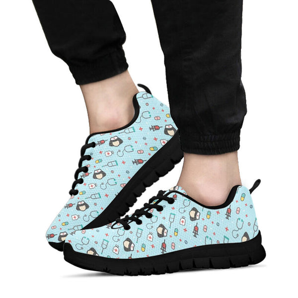 Nurse Partten Sneakers, Running Shoes, Shoes For Women, Shoes For Men, Custom Shoes, L- Love Sneakers